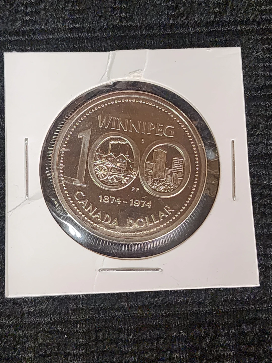 1974 Winnipeg Canada Dollar Coin - photo 2