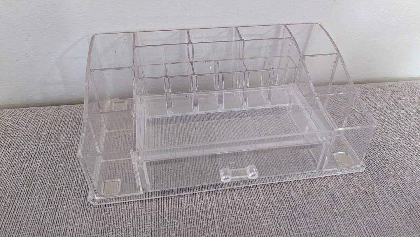 Acrylic Makeup Organizer With Drawer Storage - photo 2
