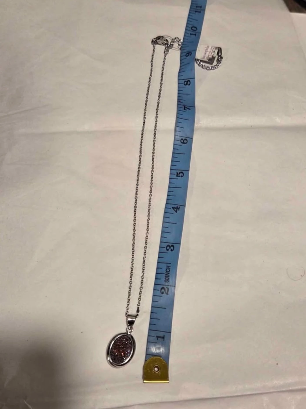 Lia Sophia Silver Tone & Pink Crystal Necklace - photo 5