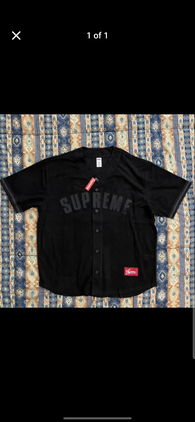 Supreme Baseball Jersey - Black