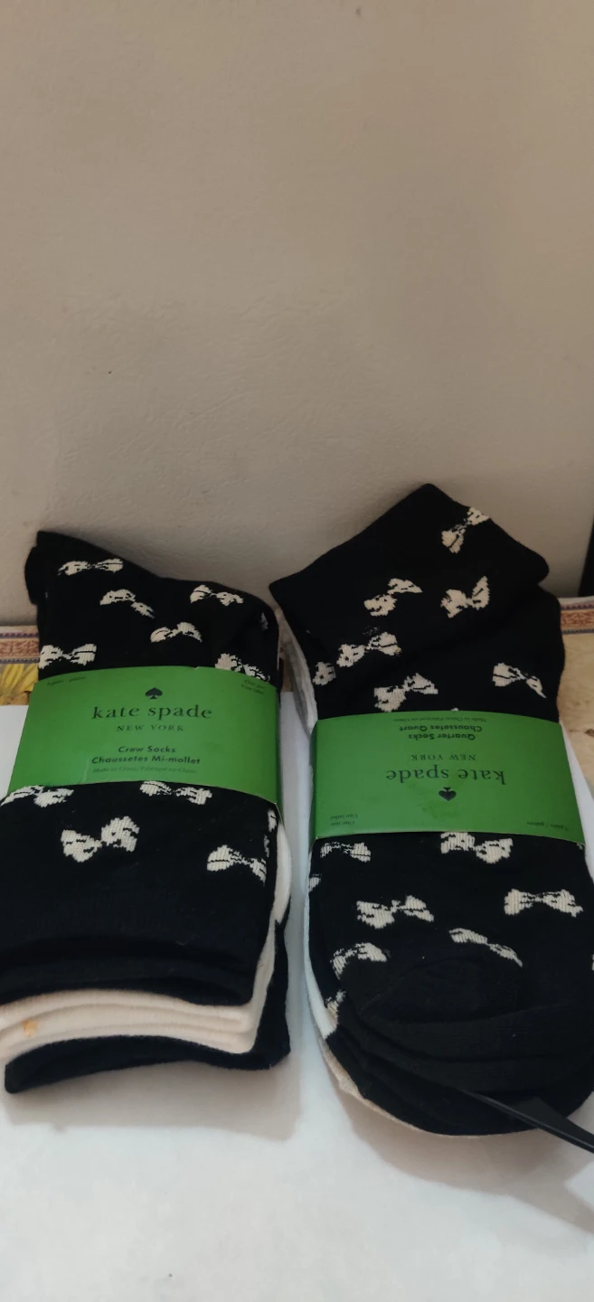Kate Spade Socks, One Size.2 packs x 3 socks each