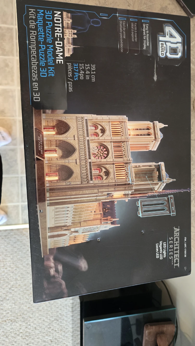 4D Build Notre-Dame 3D Puzzle (317 Pieces)