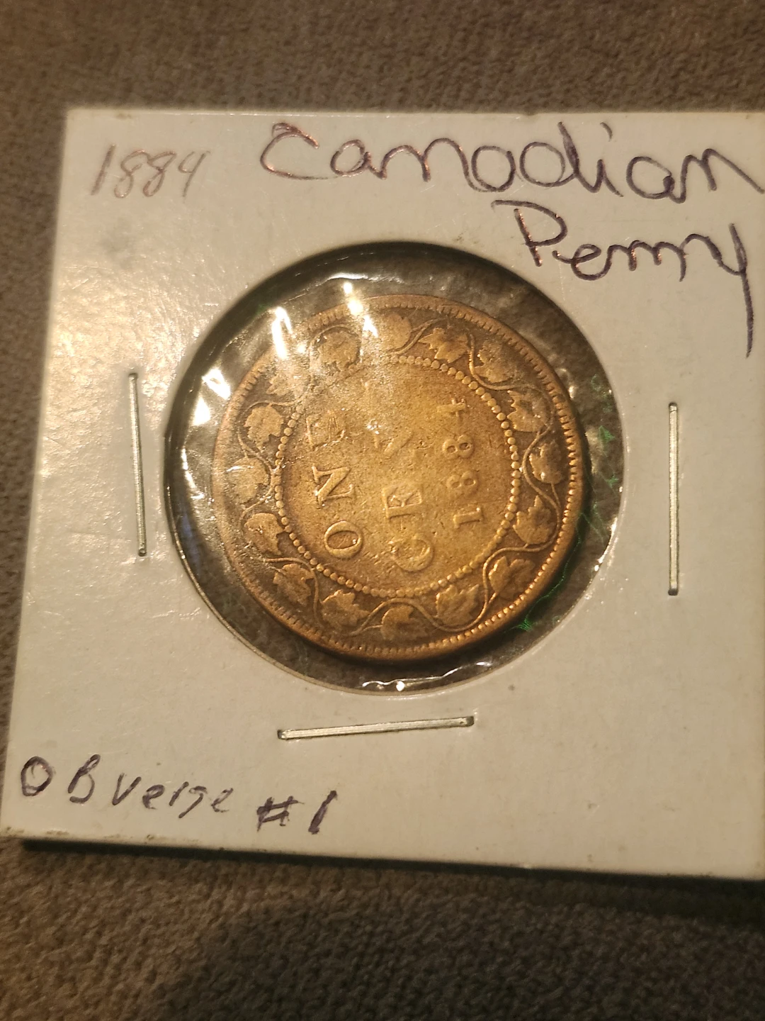 1884 Canadian Penny