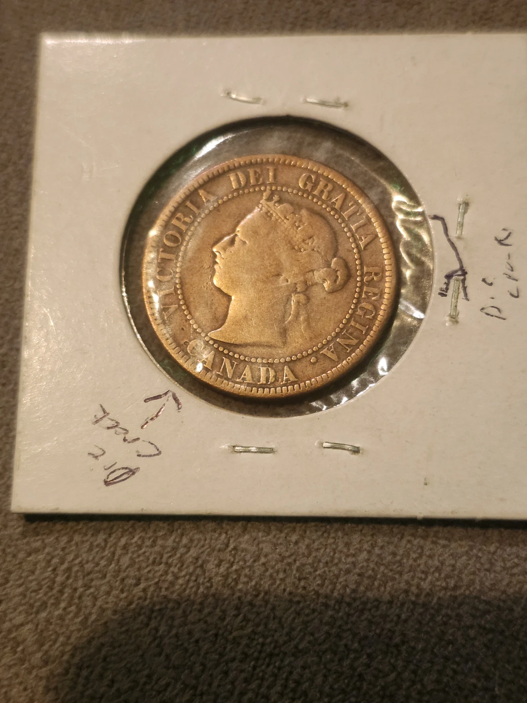1884 Canadian Penny - photo 2