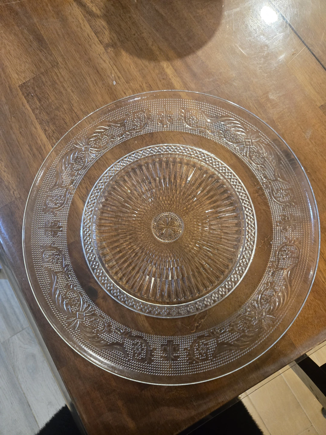 Clear Glass Serving Platter