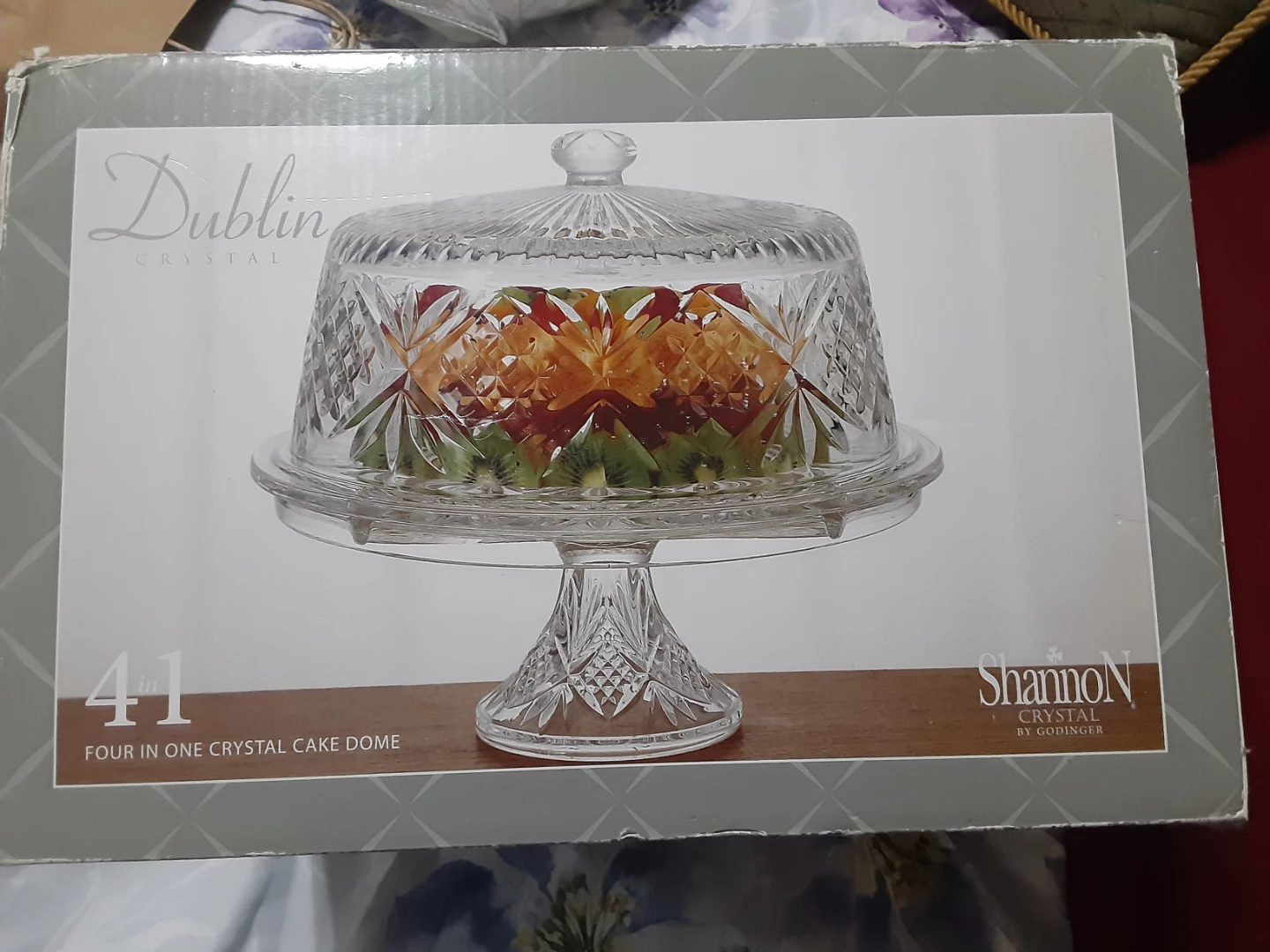 Dublin Crystal 4-in-1 Cake Dome by Shannon Crystal