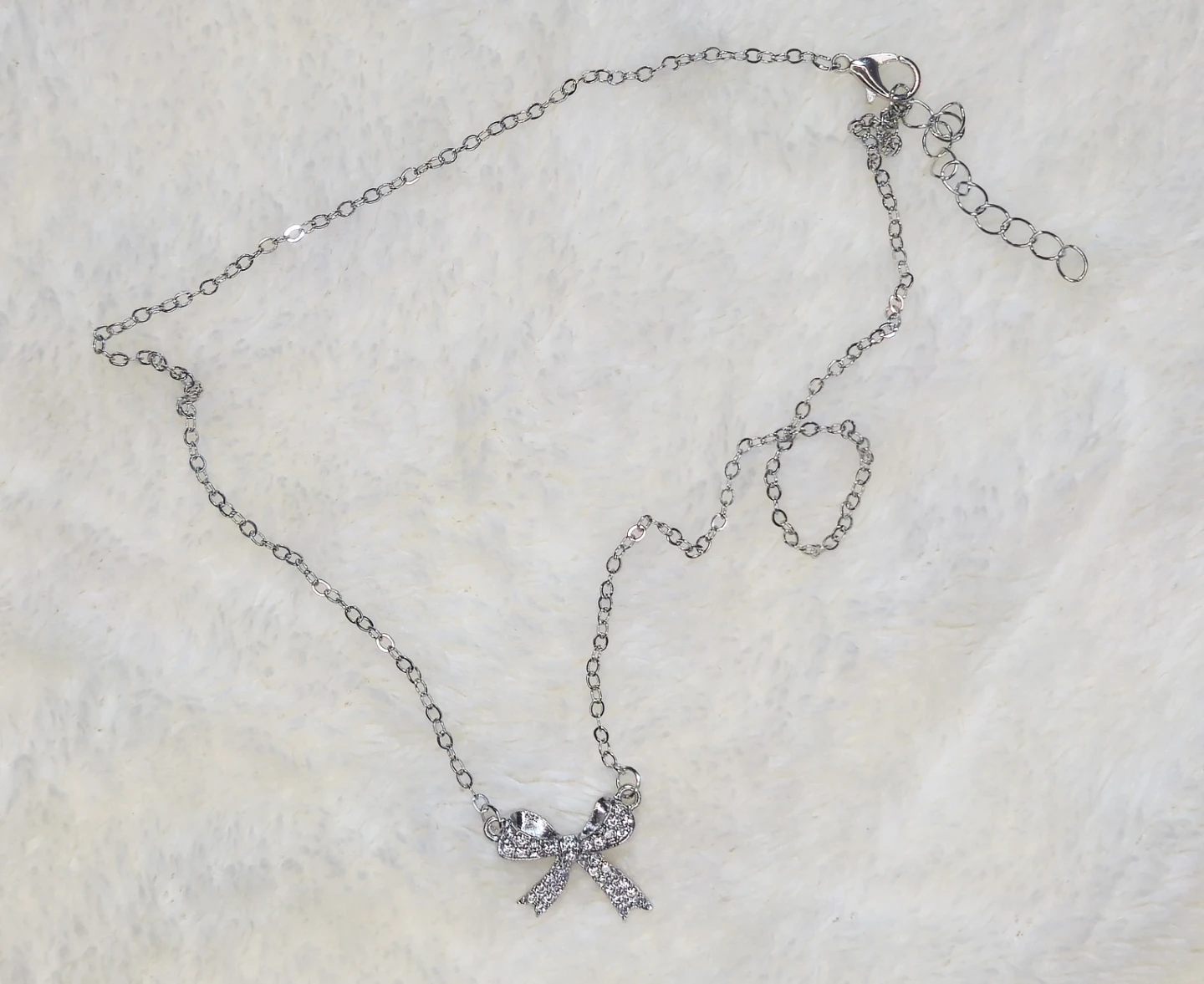 Bow Necklace – Silver & Gold – $3