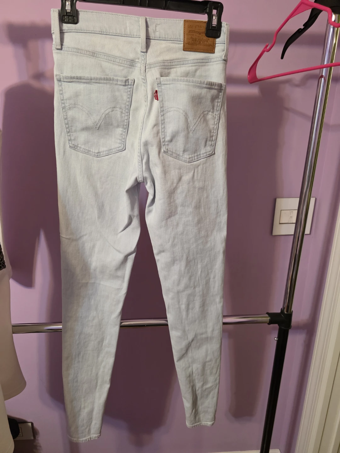Levi's Mile High Super Skinny Jeans - Light Wash - Size 27 - photo 2