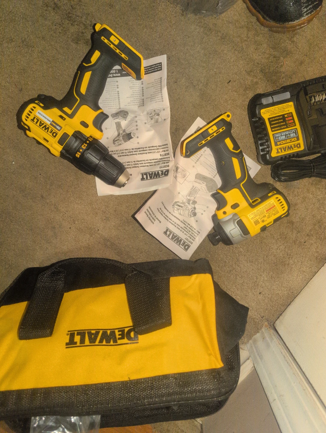 DeWalt 20V Max Brushless Impact Driver and Drill Combo Kit