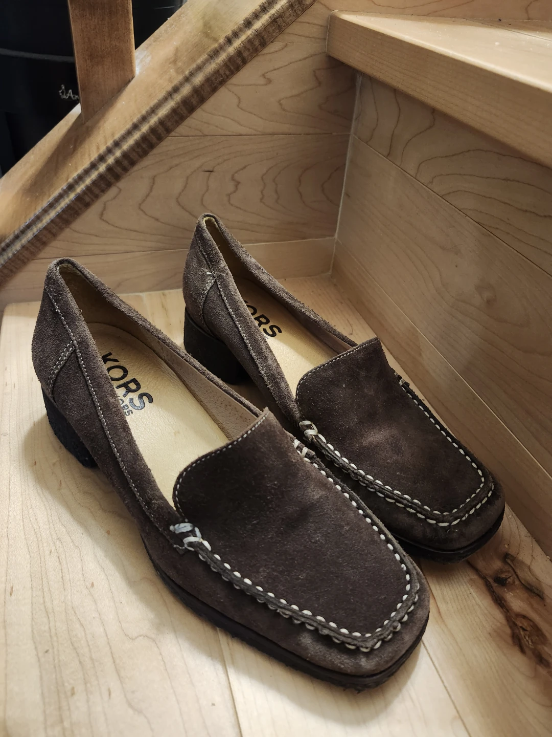 Michael Kors Brown Suede Loafers Size 6