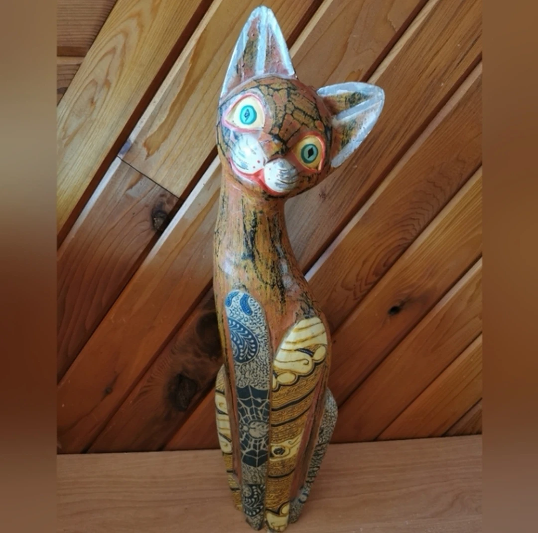 Tall Vintage Cat Art Deco - photo 5