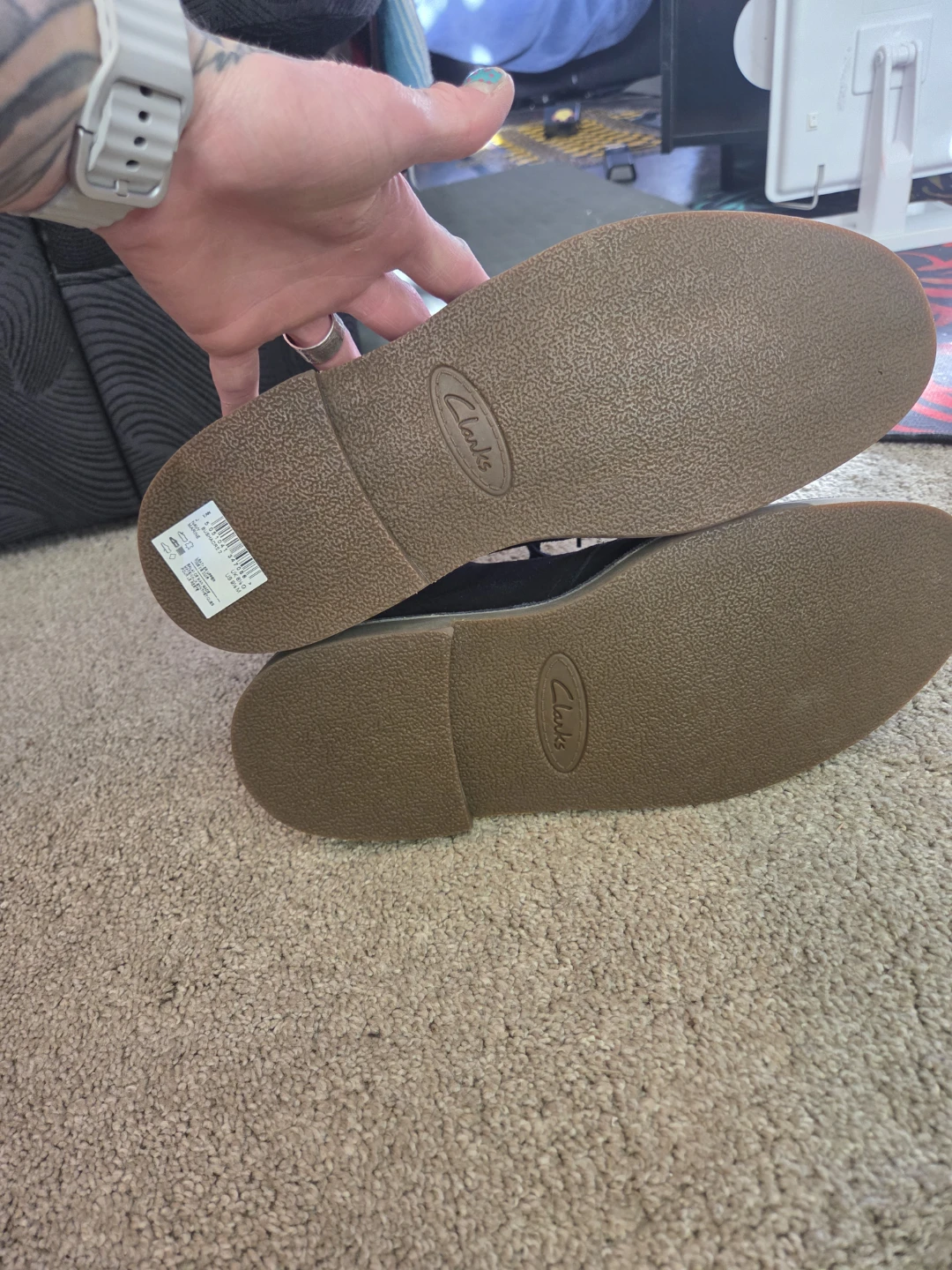 Clarks Desert Boots - Size 9.5 - Dark Brown Suede - photo 3