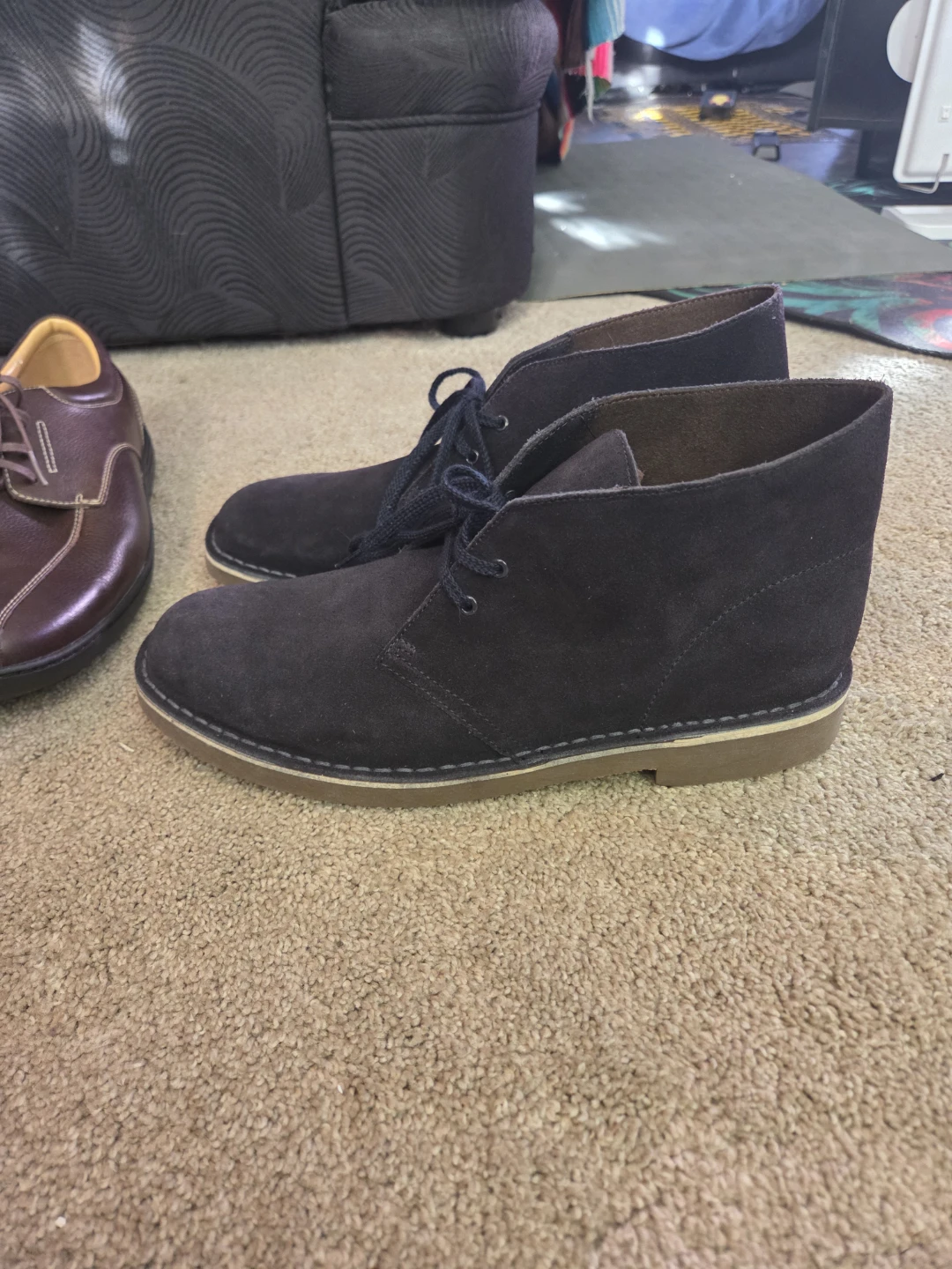 Clarks Desert Boots - Size 9.5 - Dark Brown Suede - photo 5