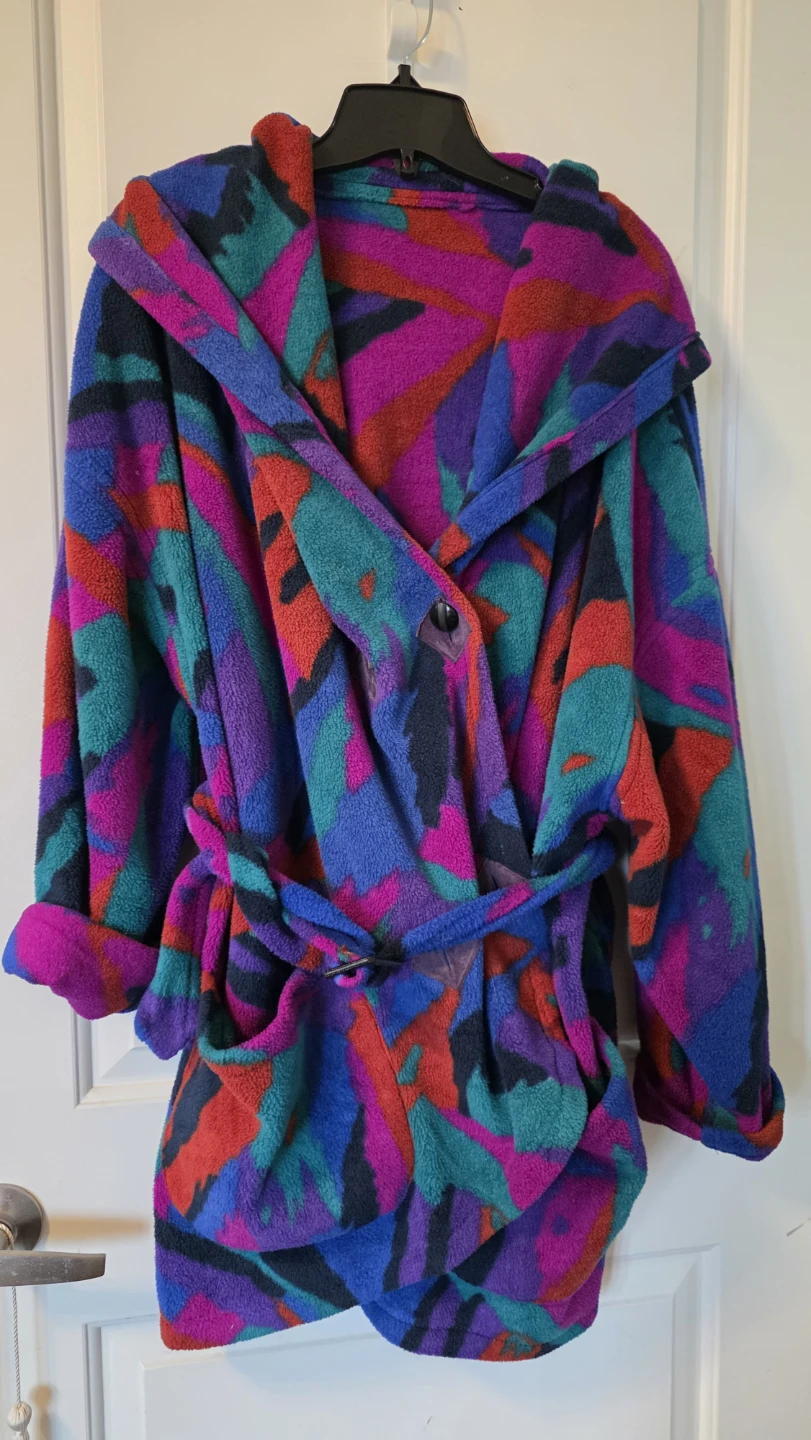 Fleece Robe with Hood - photo 2