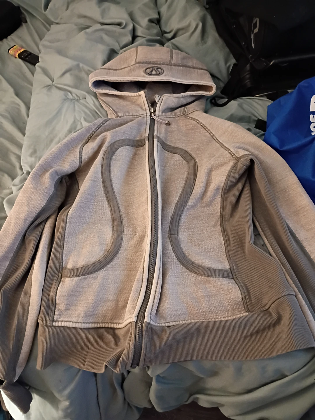 Lululemon Grey Zip-Up Hoodie