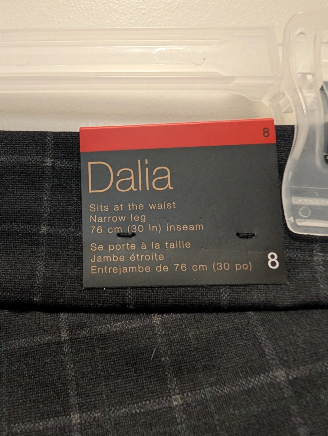 Dalia Women's Plaid Pants Size 8 - photo 3