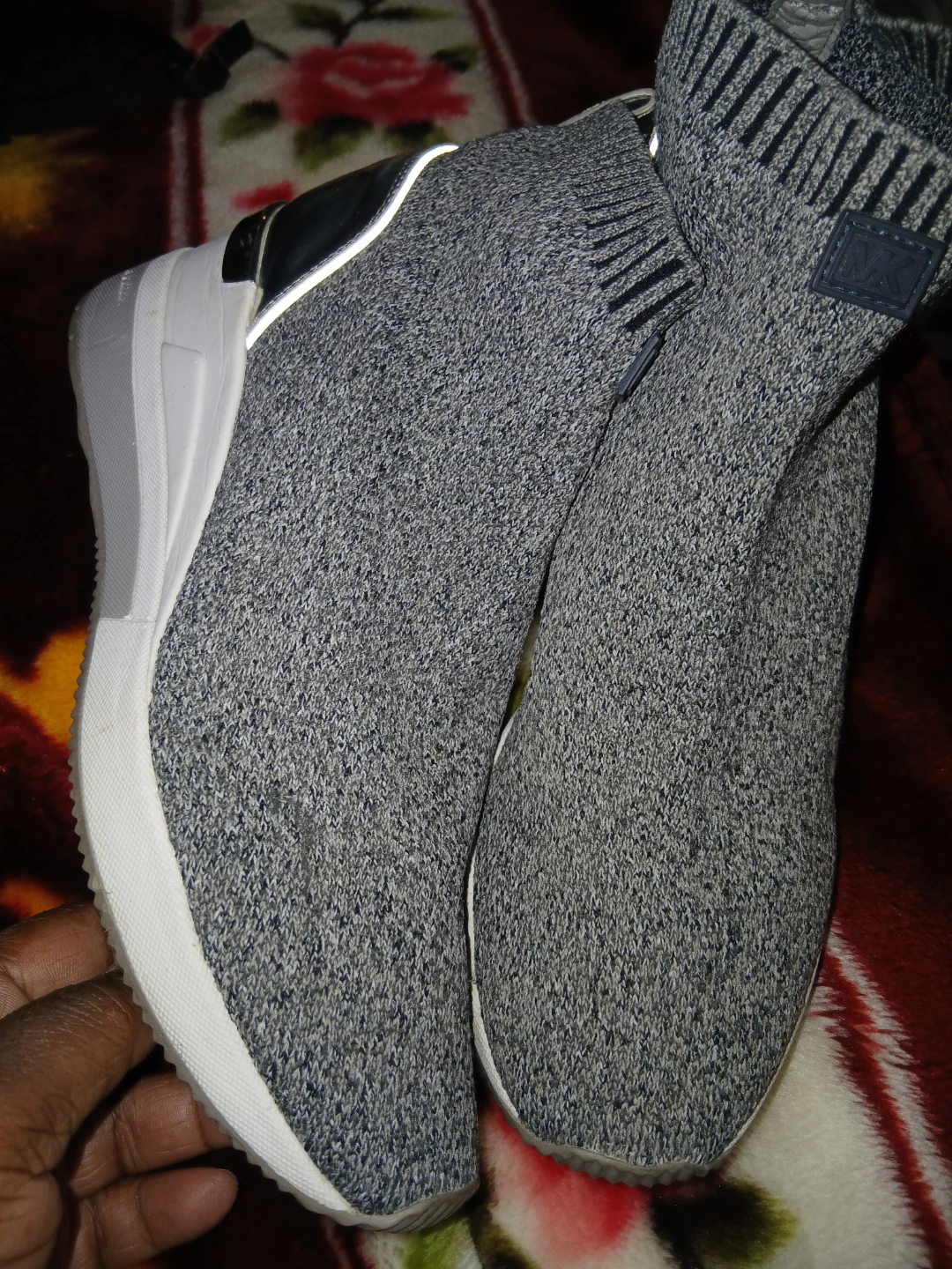 Michael Kors Grey Knit Sock Sneakers