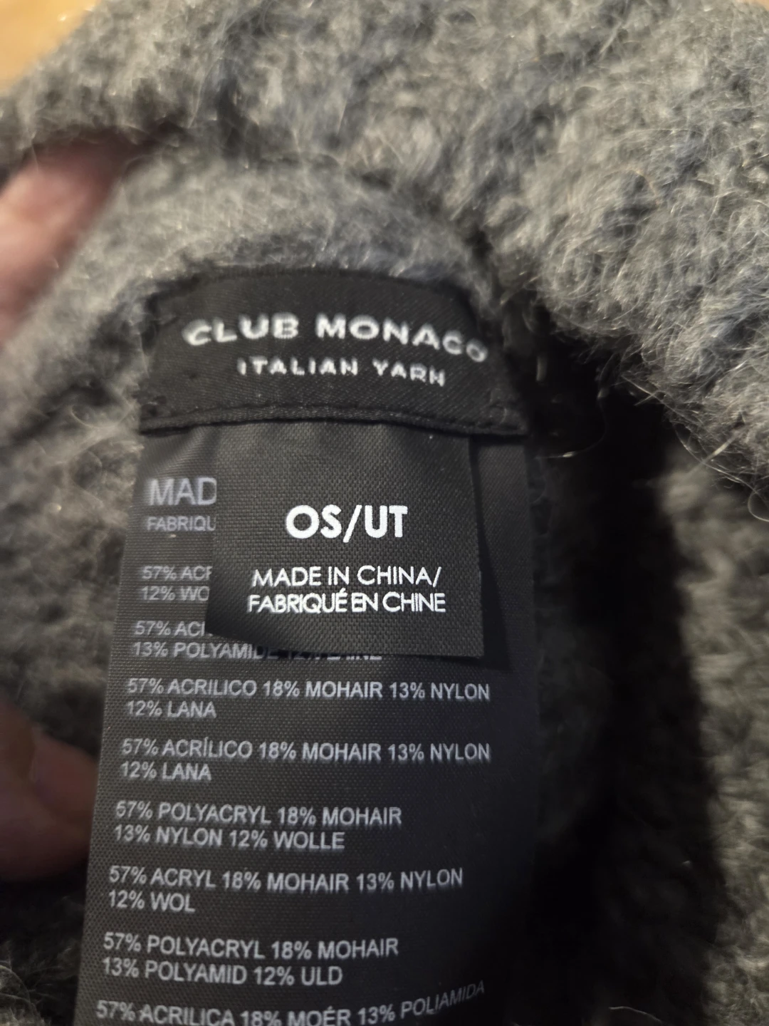 Club Monaco Grey Knit Beanie - photo 2