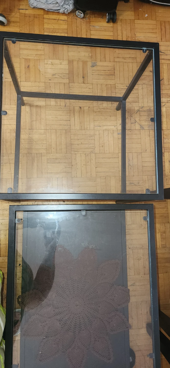 Glass Top Coffee Table - Black Frame - photo 2