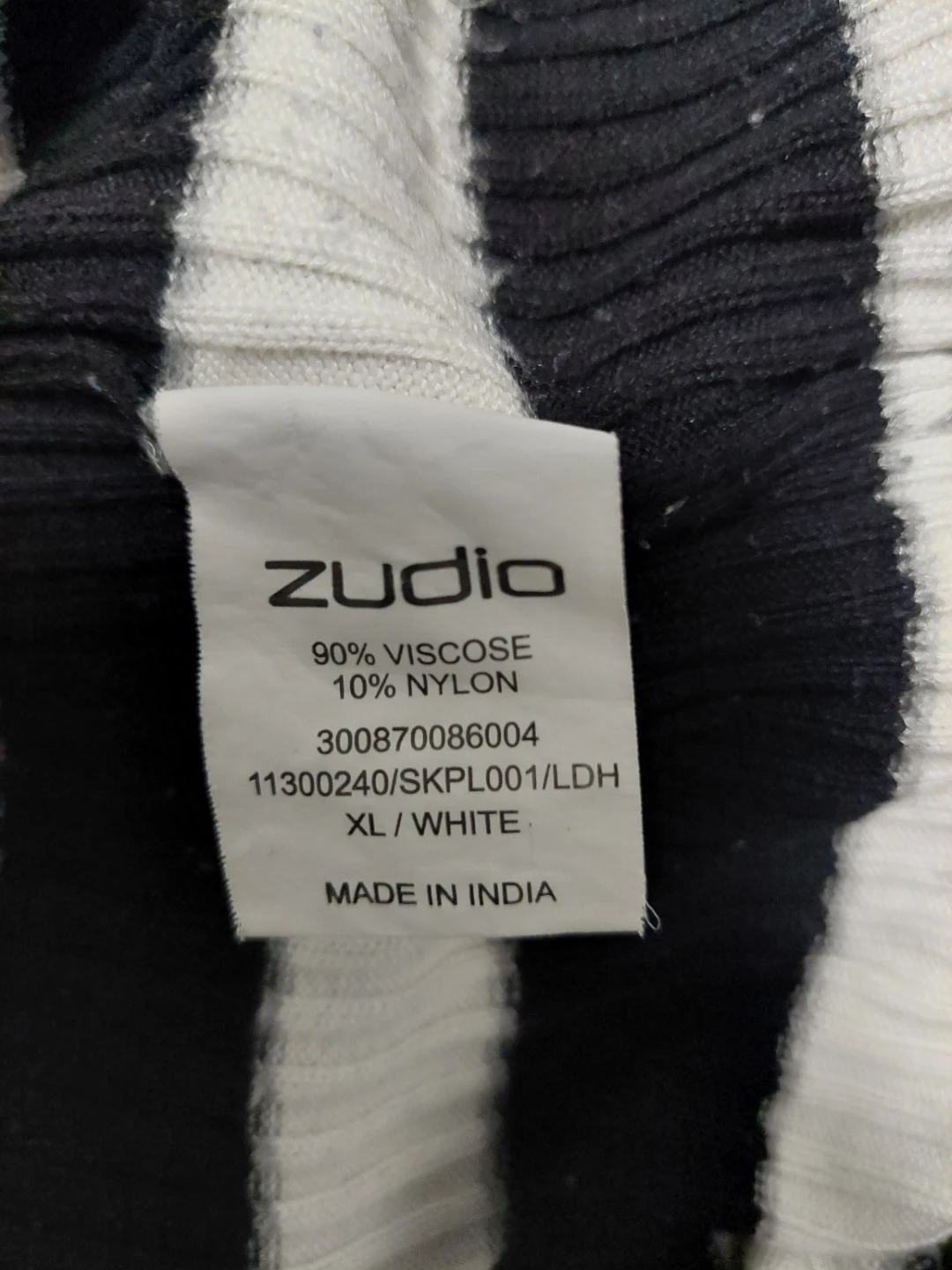 Zudio Striped Long Sleeve Top - XL - photo 5