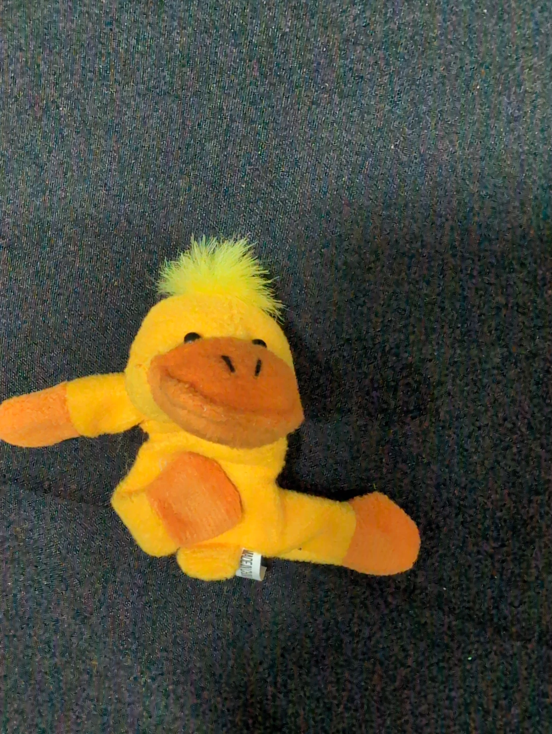 Yellow Duck Plush toy magnet for a fridge