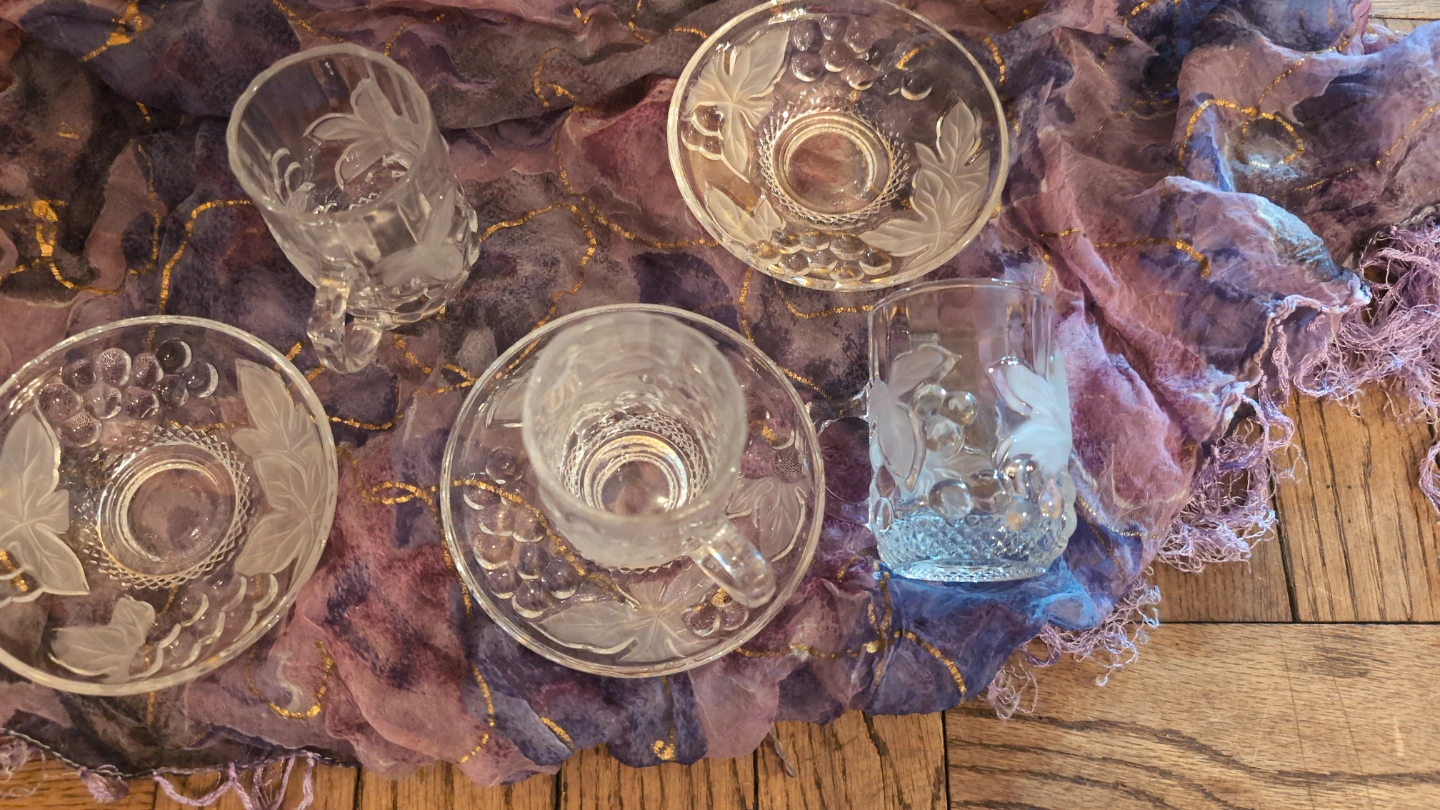 3 Demitasse "Vintage Winery"