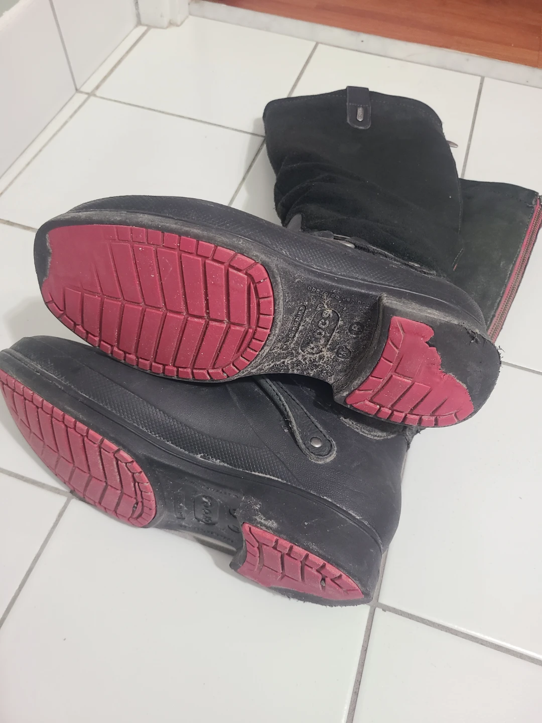 Crocs  Black Tall Boots - photo 5