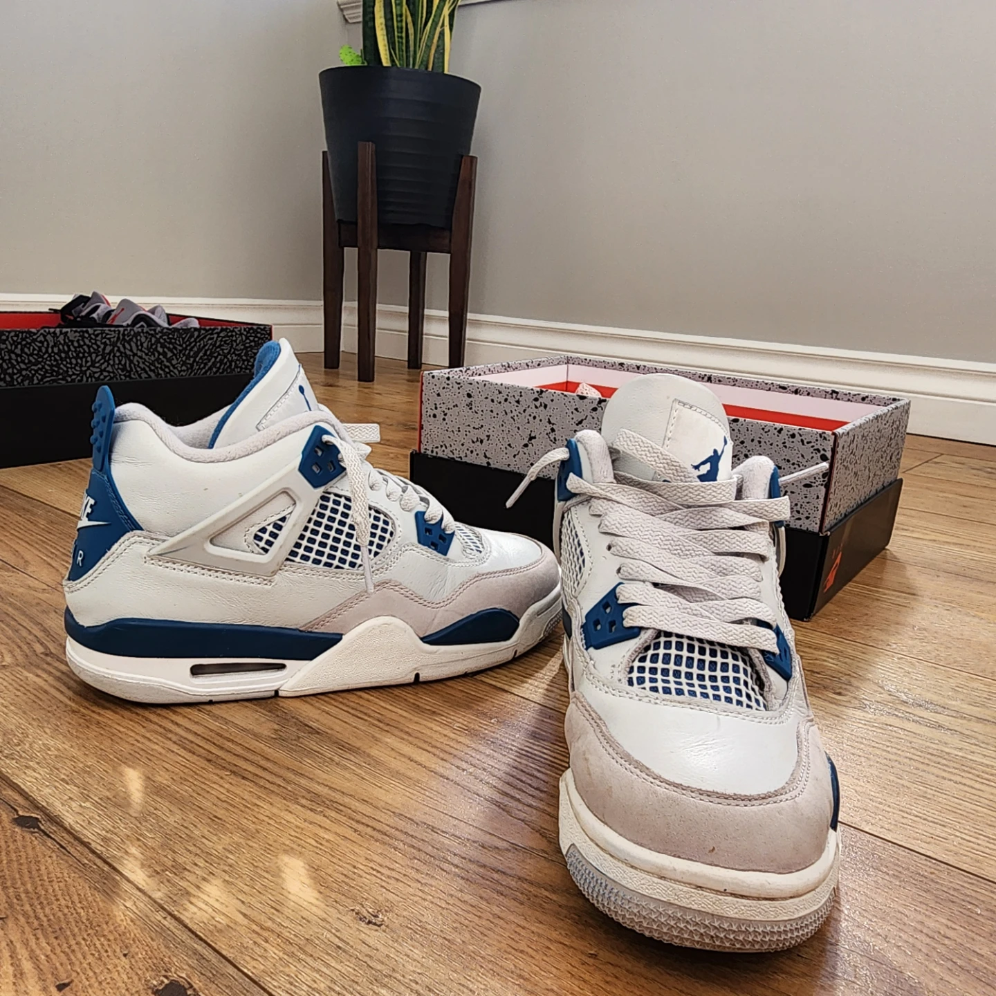 Nike Air Jordan 4 Retro White/Blue - photo 5