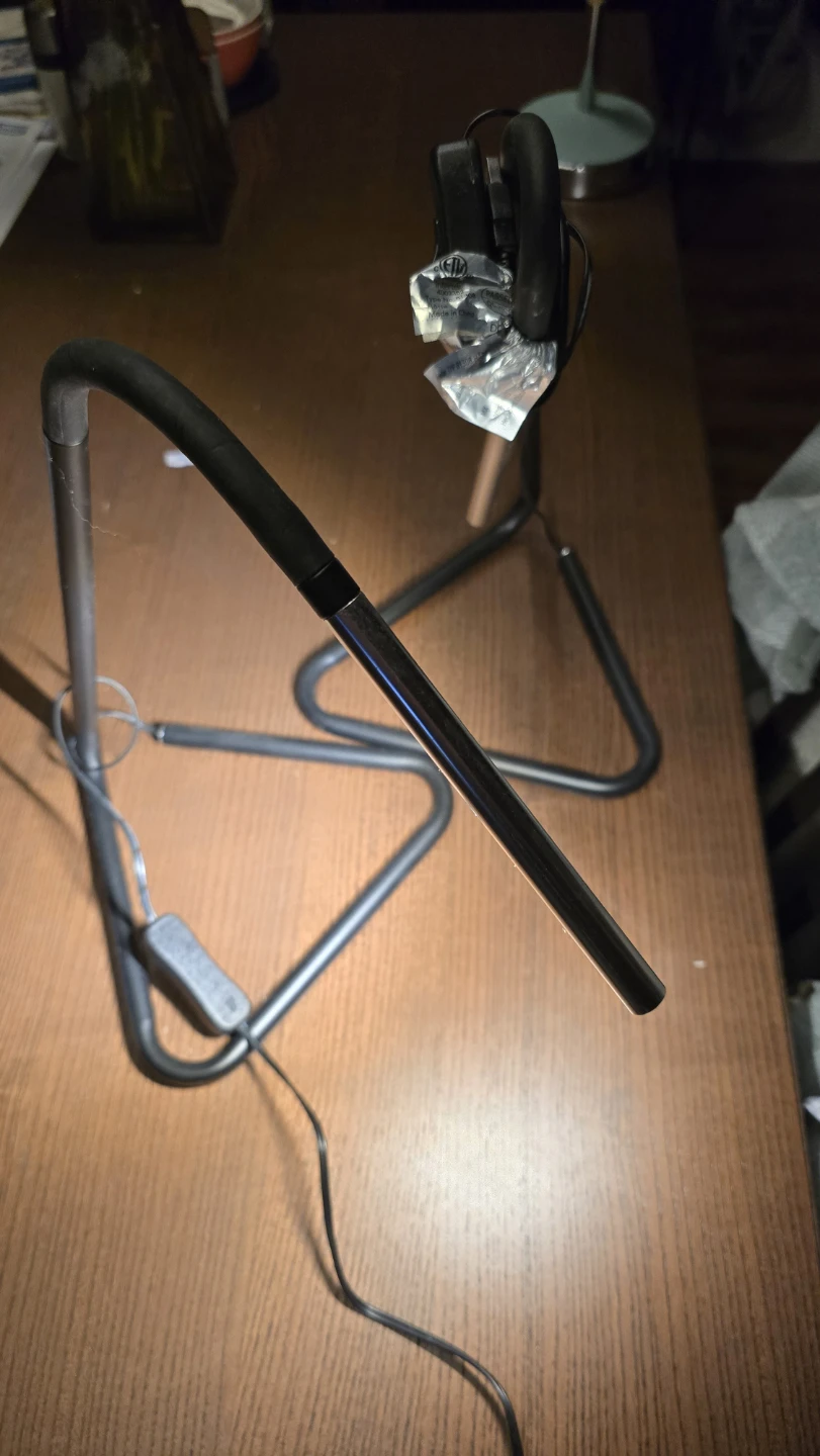 2 Adjustable LED Desk Lamps with Triangle Base