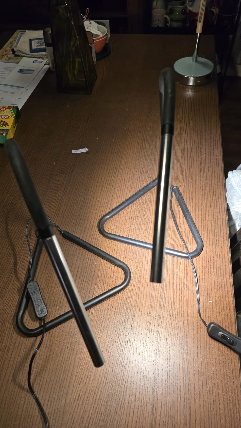 2 Adjustable LED Desk Lamps with Triangle Base - photo 2
