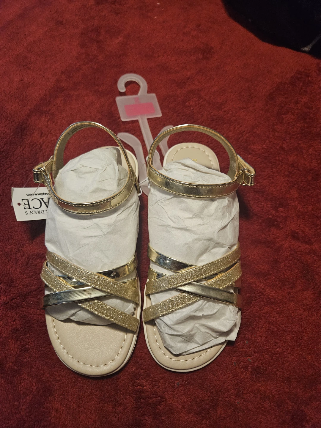 Children's Place Gold Sandals - New