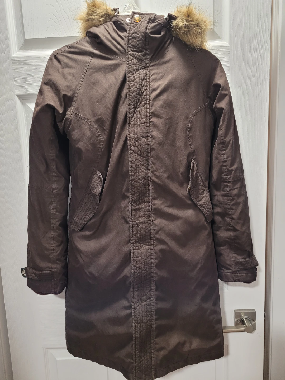 TNA Brown Winter Parka, Size Small