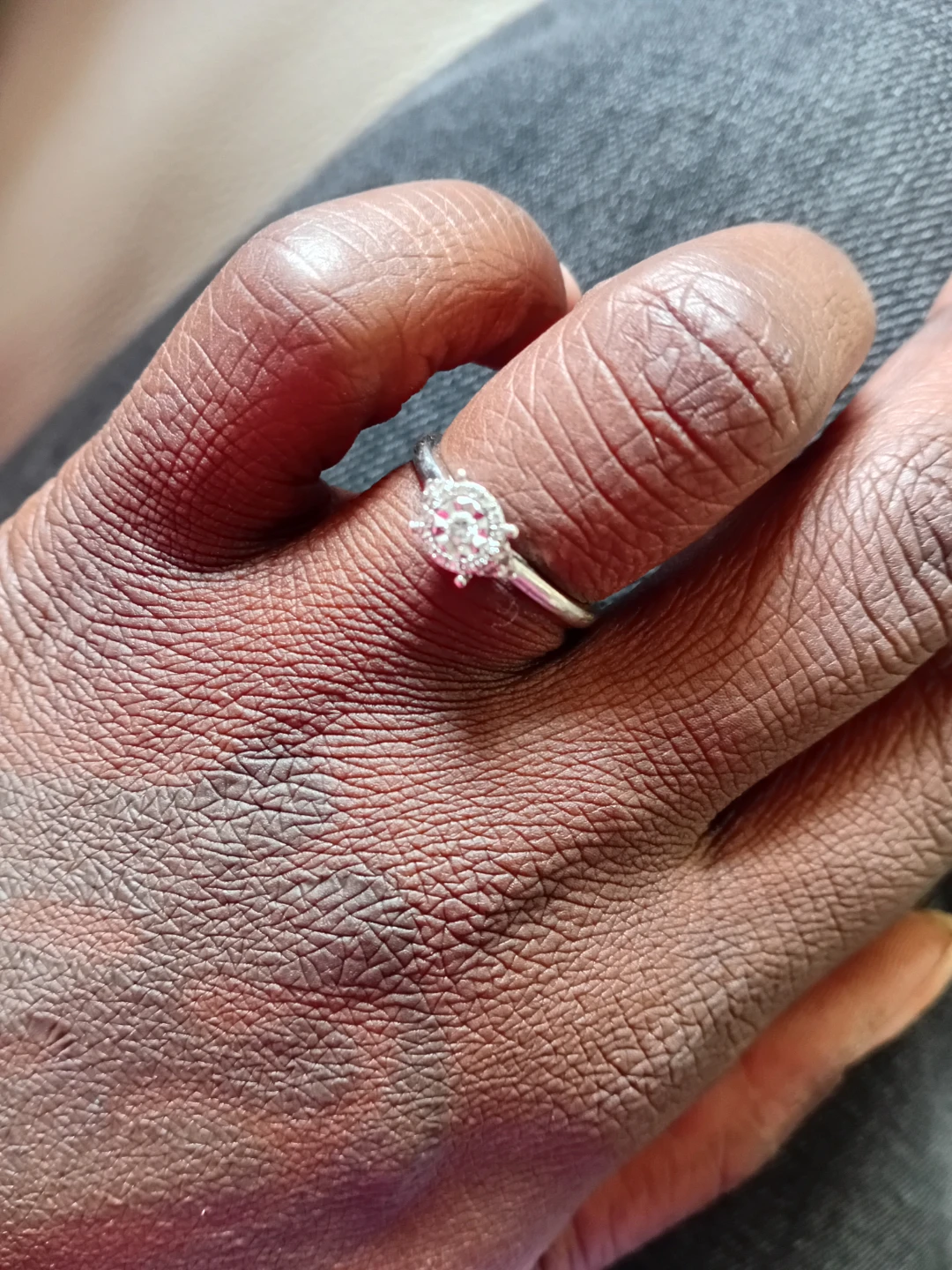Silver Engagment Ring - photo 2