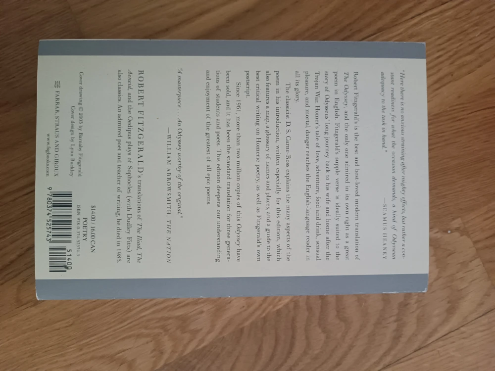 The Odyssey, translated by Robert Fitzgerald - photo 2