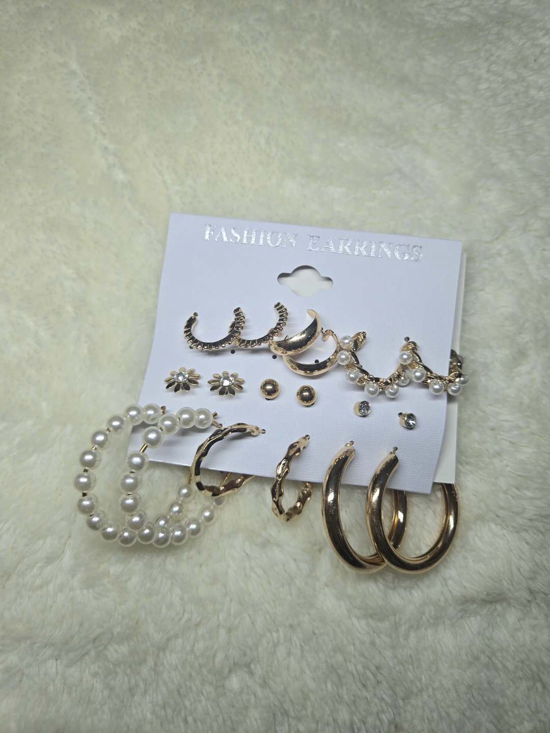 Gold-Color & Silver-Color Everyday Earrings - photo 2