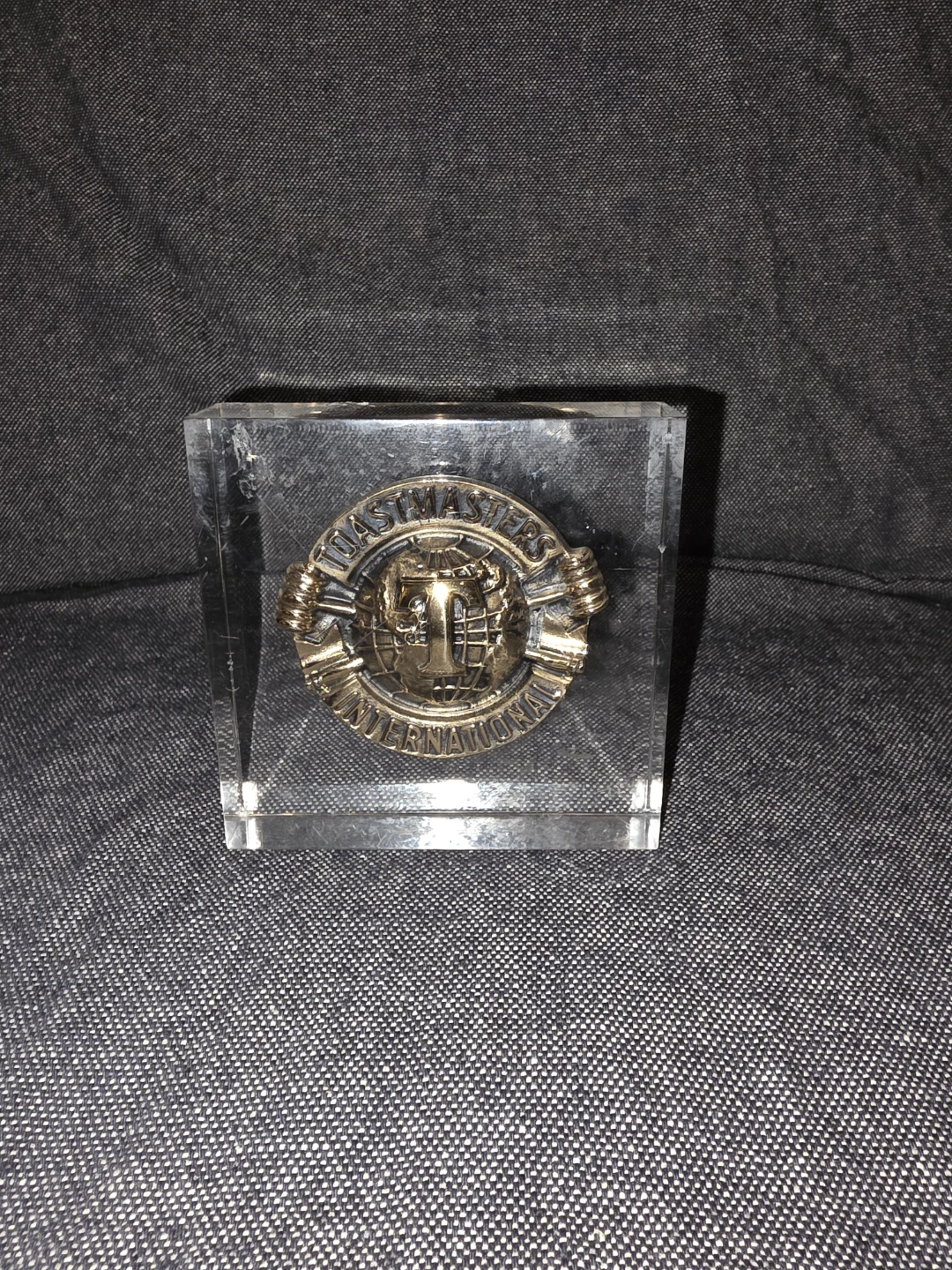 Toastmasters International Award in Acrylic Cube - photo 4