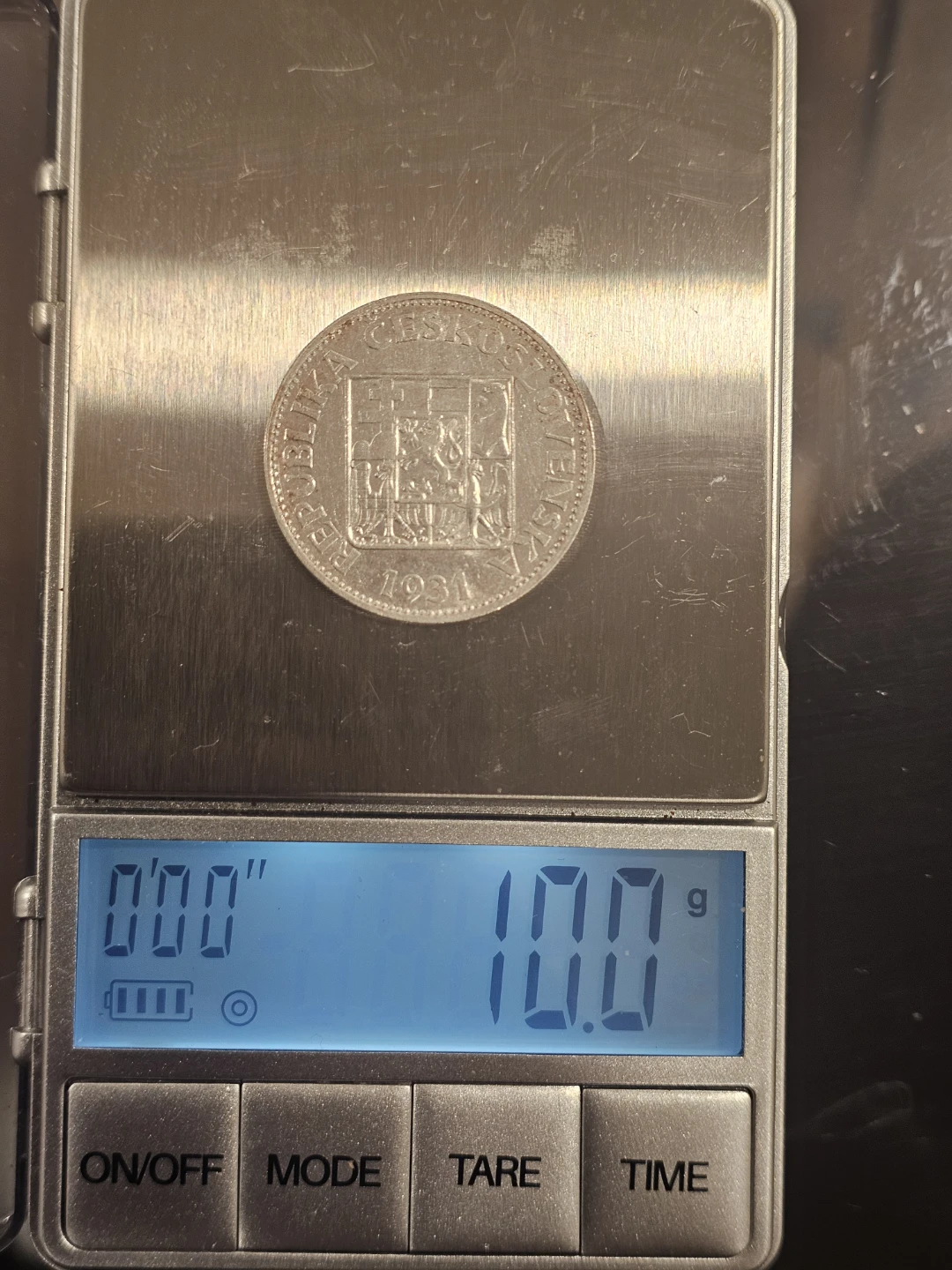 1931 Czechoslovakia 10 Koruna Coin