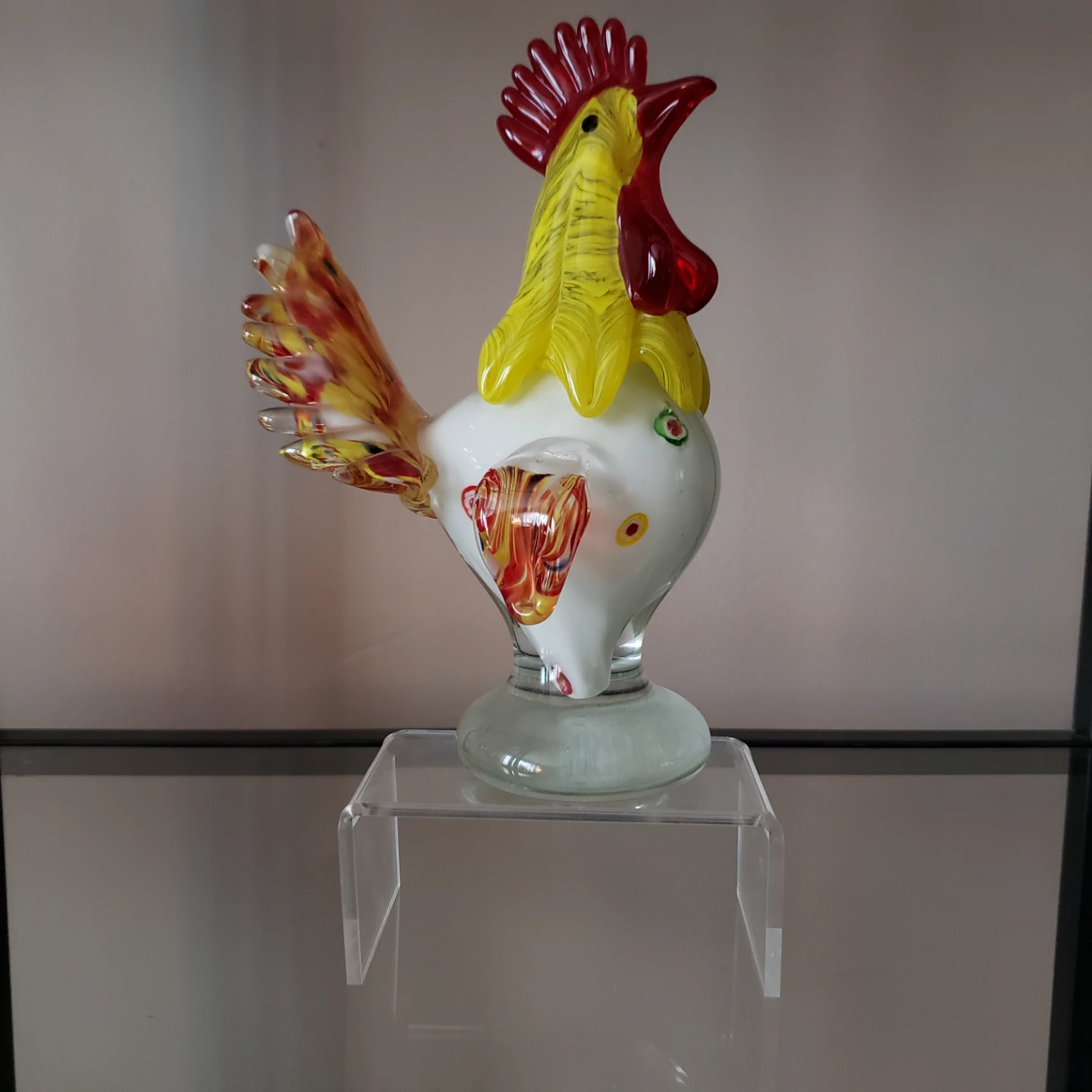 Murano Style Art Glass Rooster Figurine - photo 3