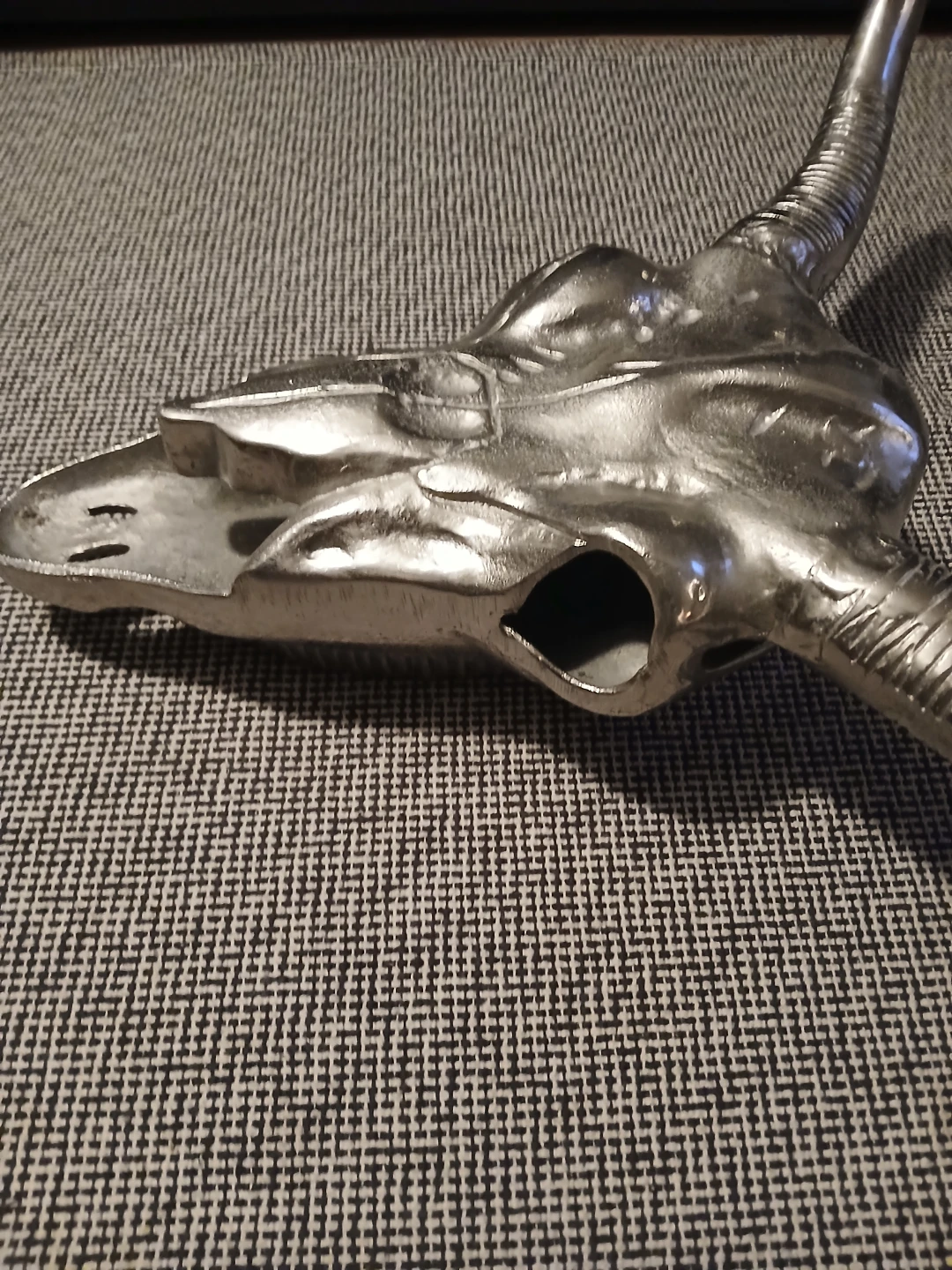 Silver Bull Skull Wall Decor - photo 4
