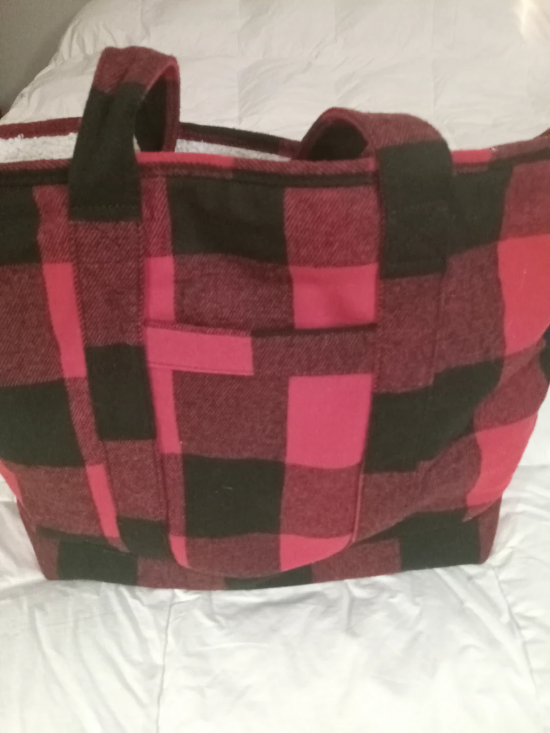 Red & Black Plaid Tote Bag
