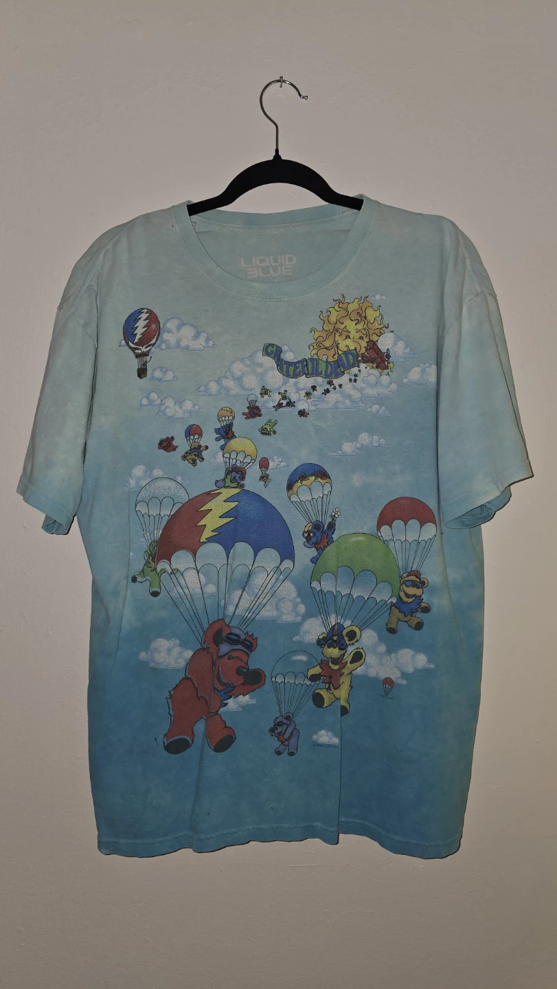 Liquid Blue Grateful Dead Dancing Bears T-Shirt