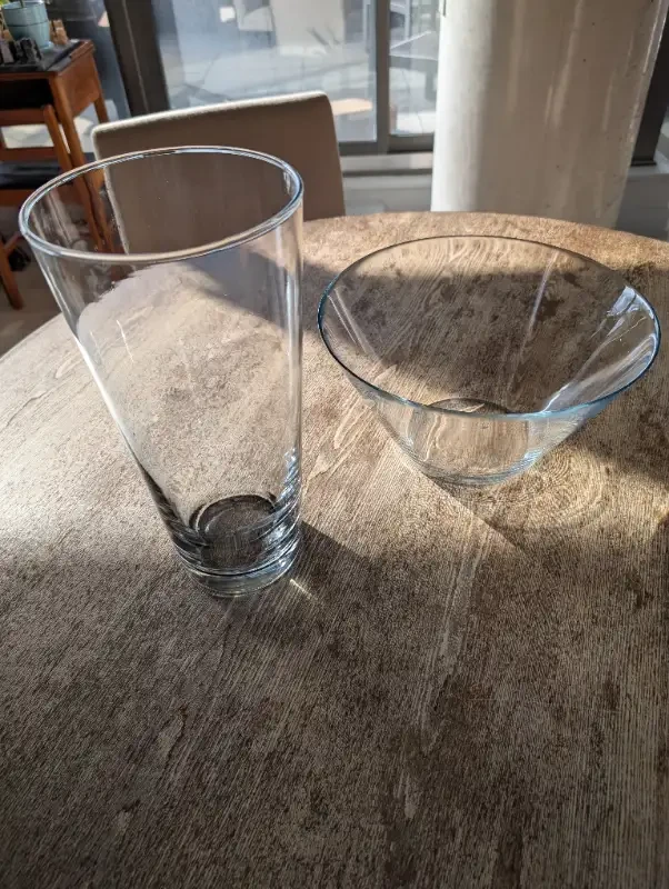 Glass Vase and Bowl Set - photo 2