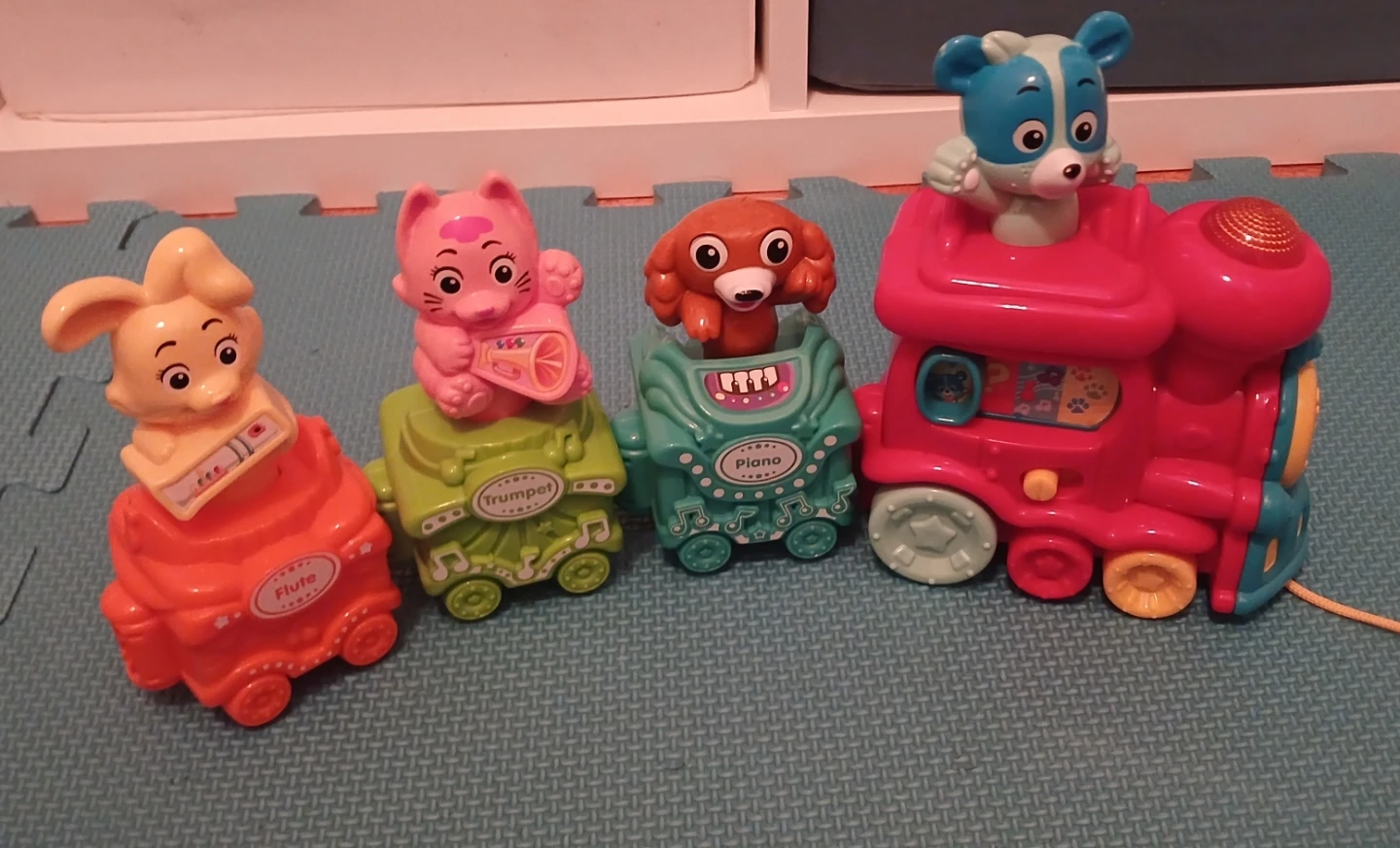 Musical Train Toy with Animal Cars