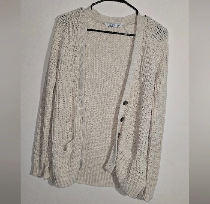 Bluenotes Cream Knit Cardigan - Size S - photo 2