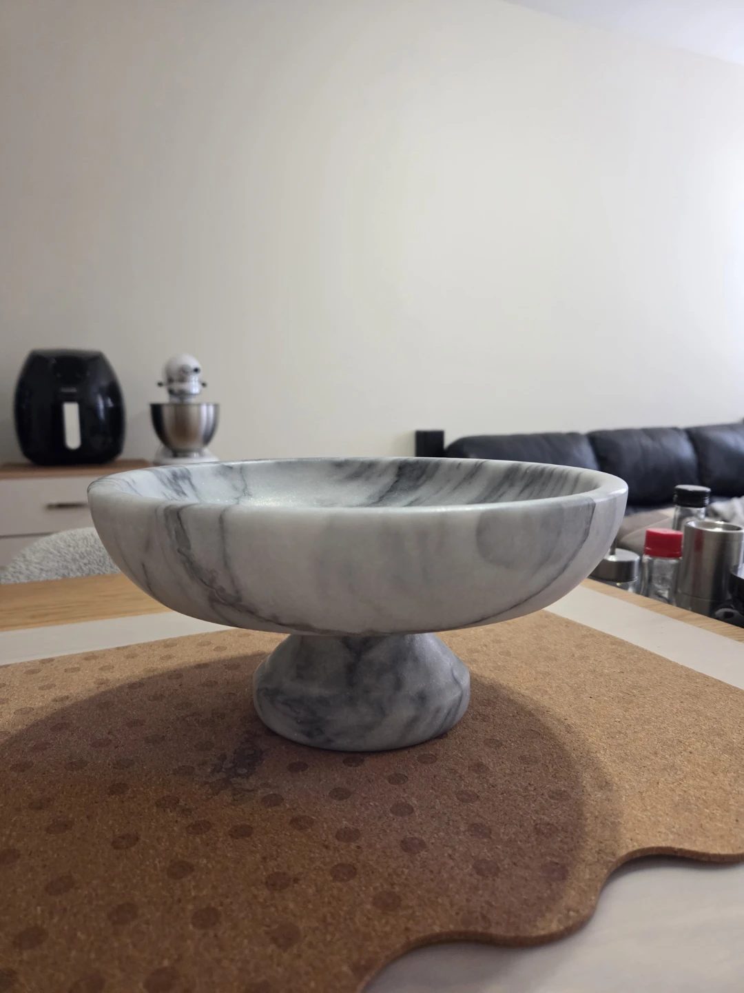 French Kitchen Marble Fruit Bowl