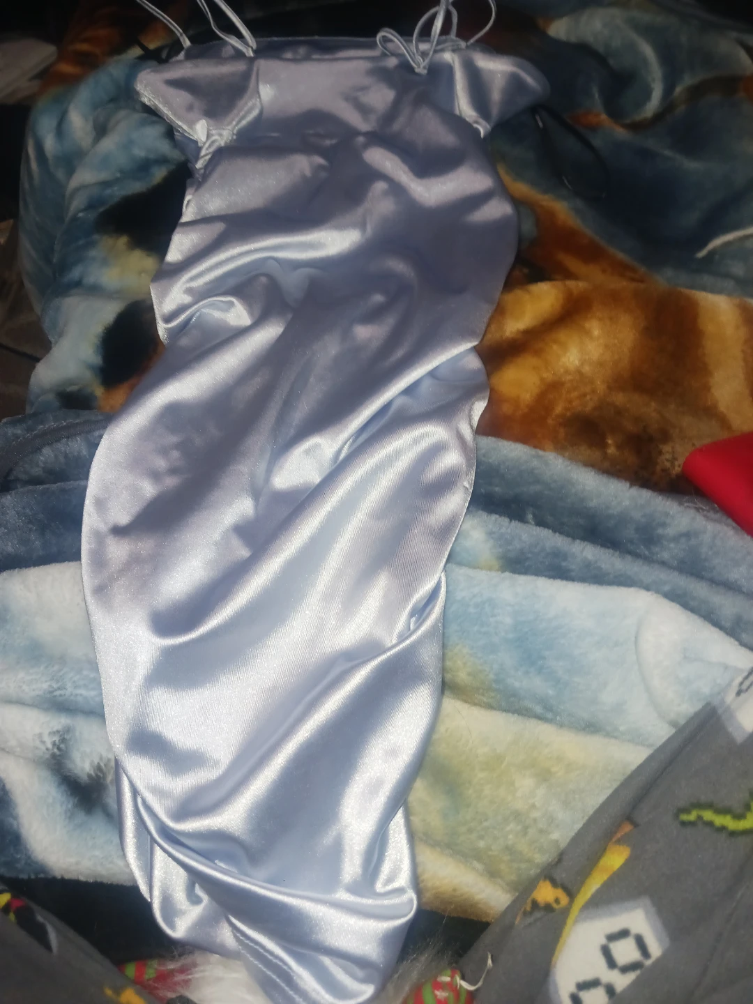 Blue Satin Dress - photo 2
