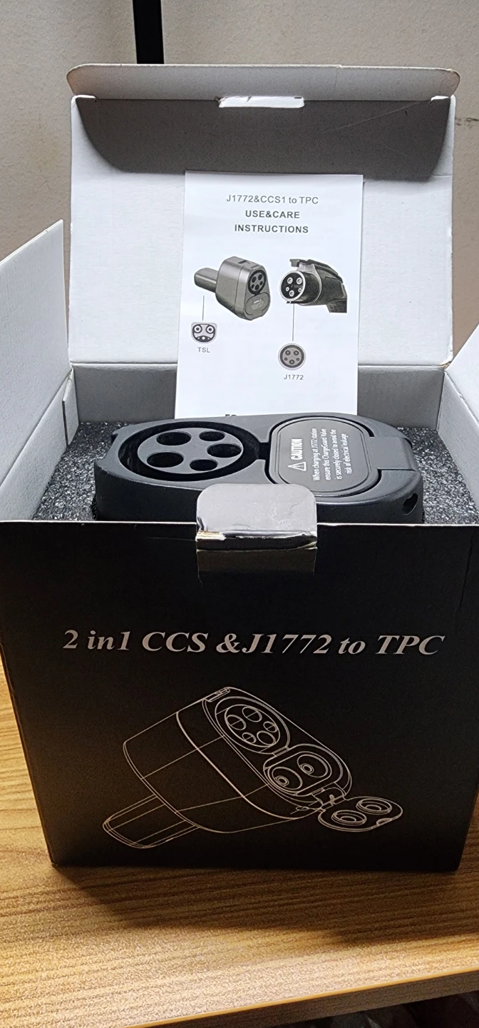 2in1 CCS & J1772 to TPC Adapter for Electric Vehicle Charging