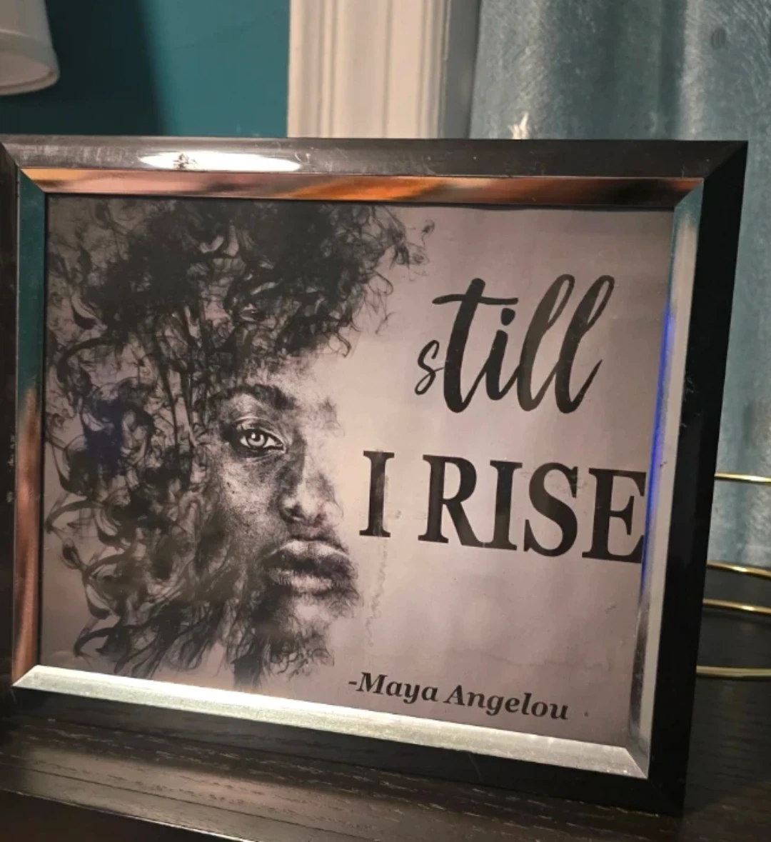 🥕Framed "Still I Rise" by Maya Angelou Print