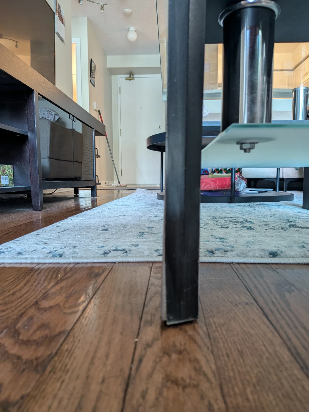 Glass Coffee Table with Black Frame - photo 4