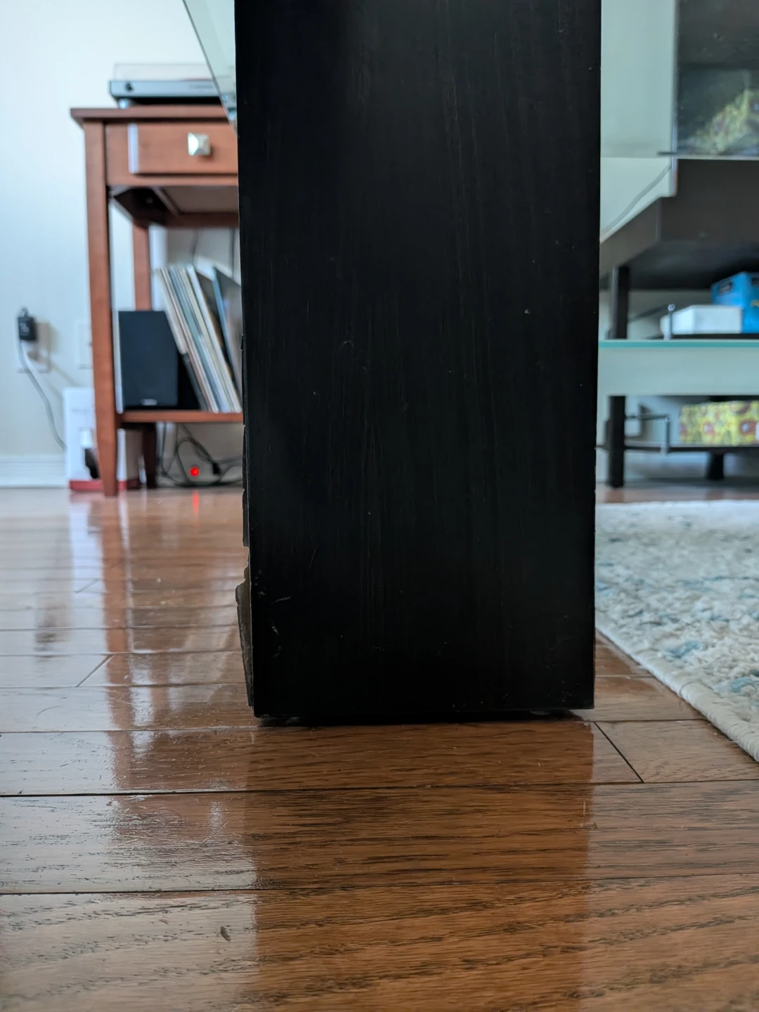 Glass Coffee Table with Black Frame - photo 5
